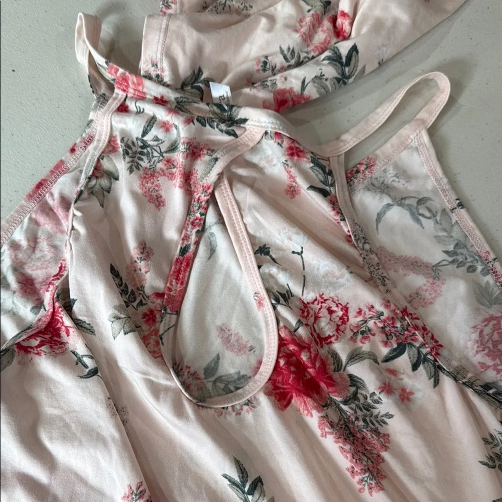 Flora Nikrooz Pink and Cream Floral Sleepwear Set 3 pieces - Picture 5 of 9
